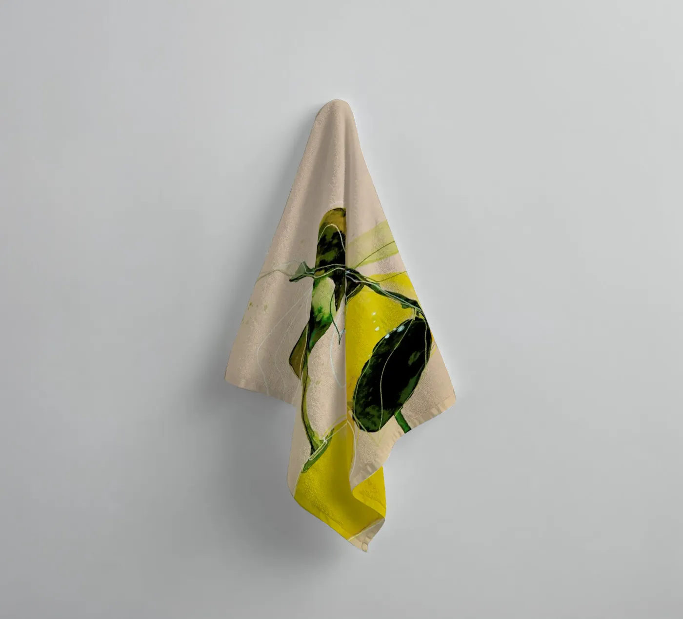 Lemonstudy 02 badhanddoek van Leigh Viner