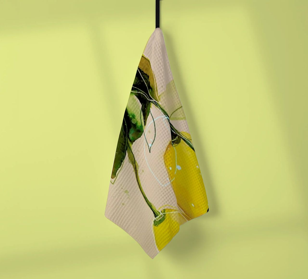 Lemonstudy 02 Geschirrtuch von Leigh Viner