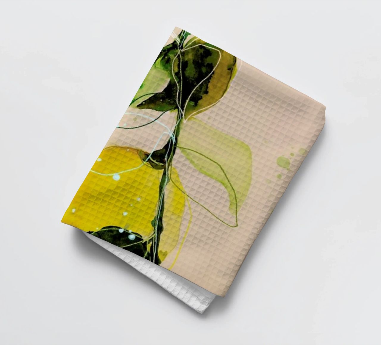 Lemonstudy 02 Geschirrtuch von Leigh Viner