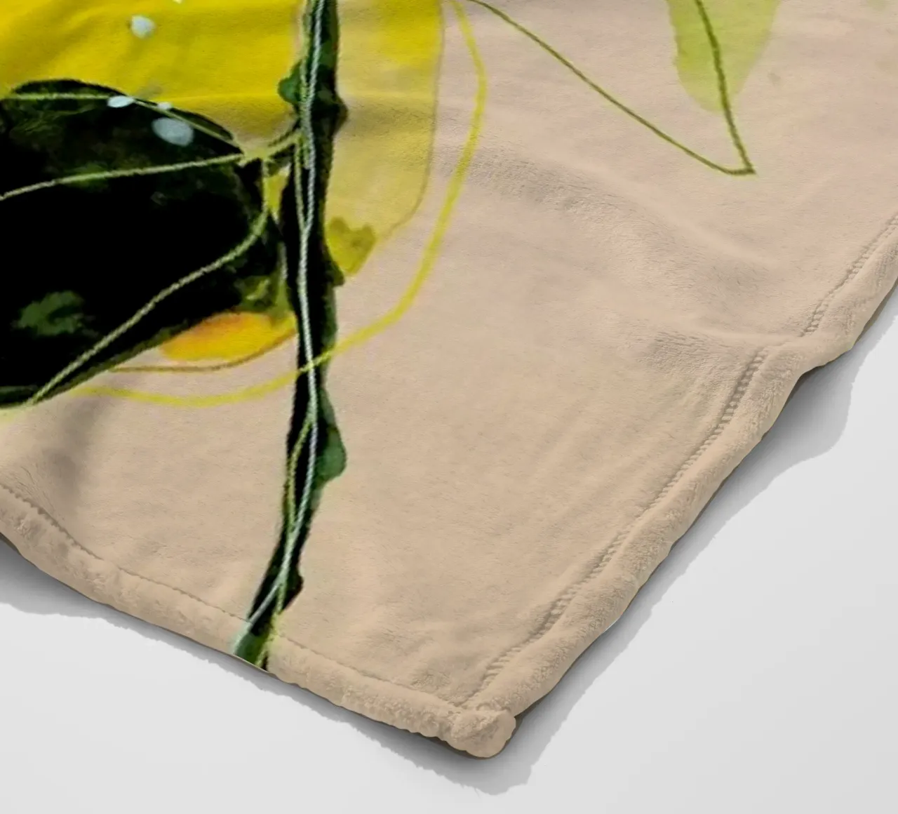 Lemonstudy 02 Fleecedecke von Leigh Viner