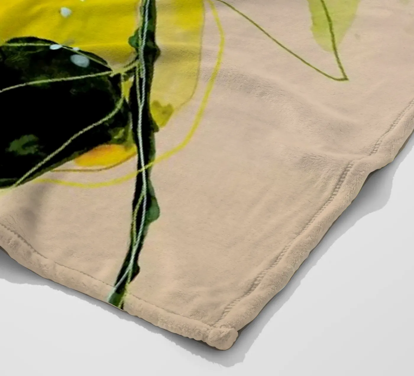 Lemonstudy 02 fleecedeken van Leigh Viner