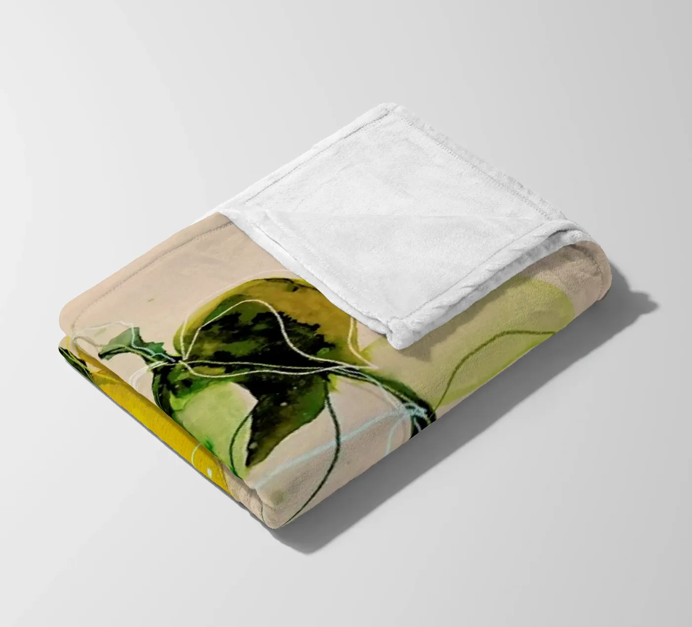 Lemonstudy 02 fleecedeken van Leigh Viner