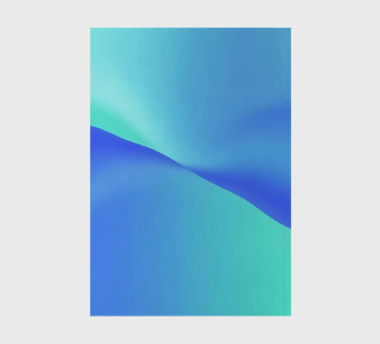 Fluid abstract design in shades of blue with waves notebook by DesignDoodle