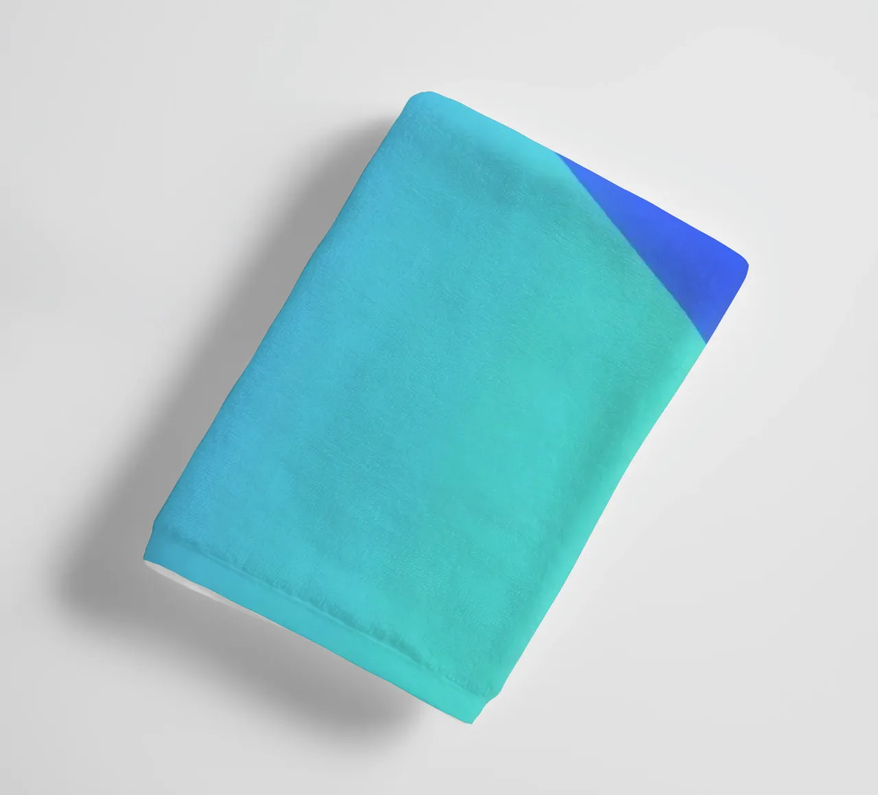 Fluid abstract design in shades of blue with waves towel by DesignDoodle