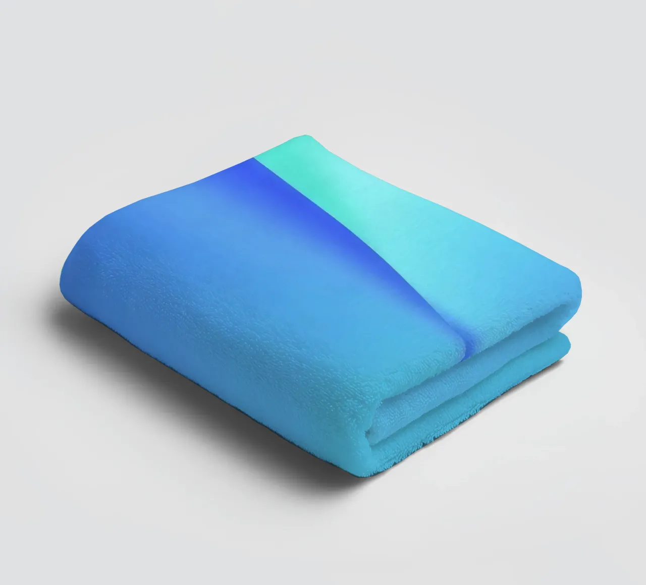 Fluid abstract design in shades of blue with waves towel by DesignDoodle