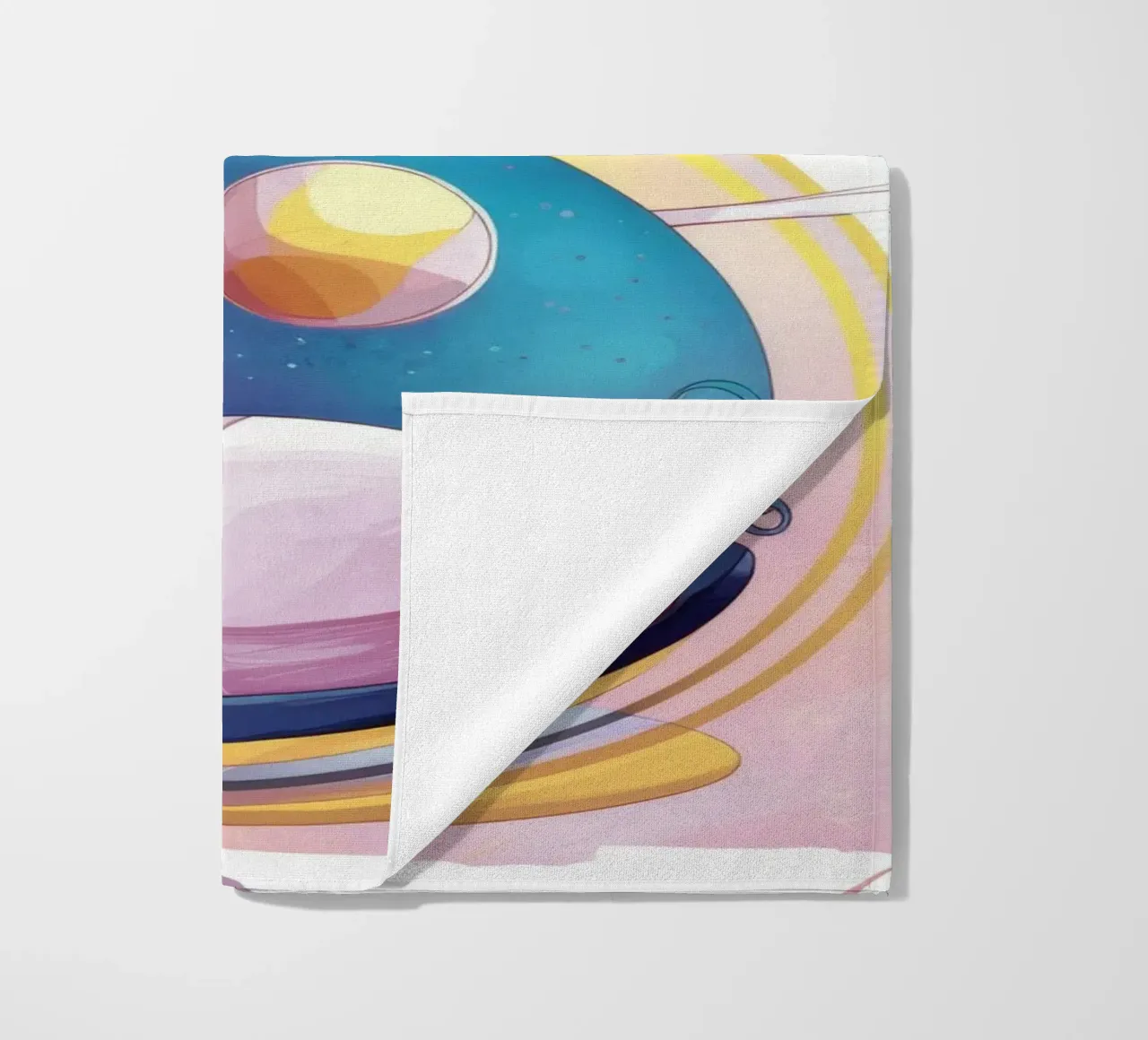 Sogno floreale cosmico telo mare da Ivory Frame
