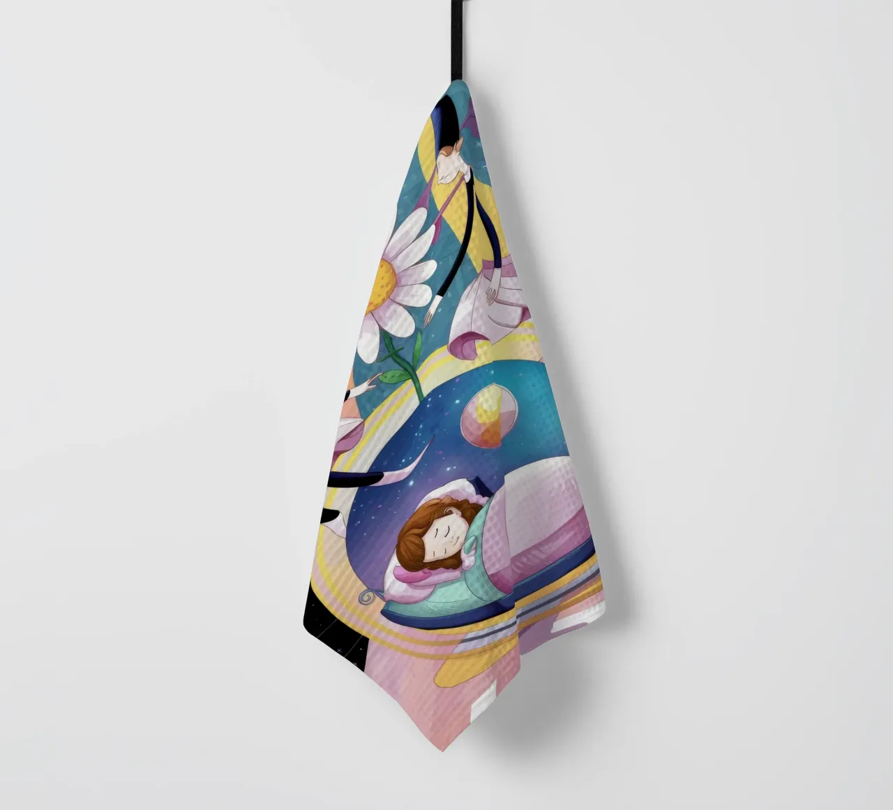 Sogno floreale cosmico canovaccio da cucina da Ivory Frame