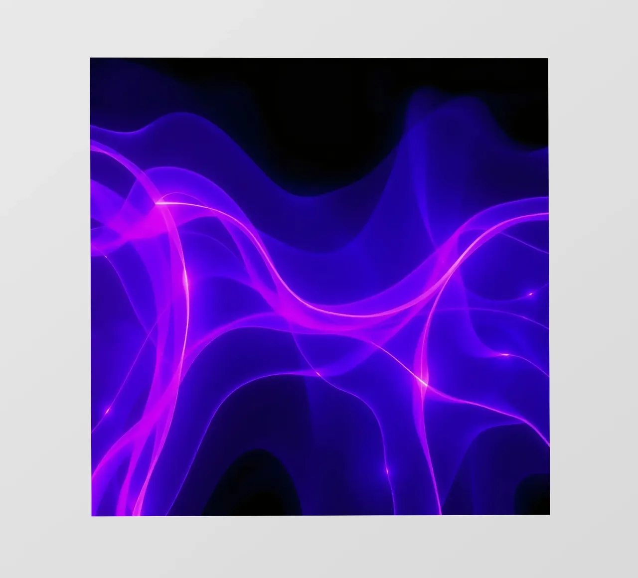 purple light waves create a mesmerizing abstract design pvc cover by DesignDoodle