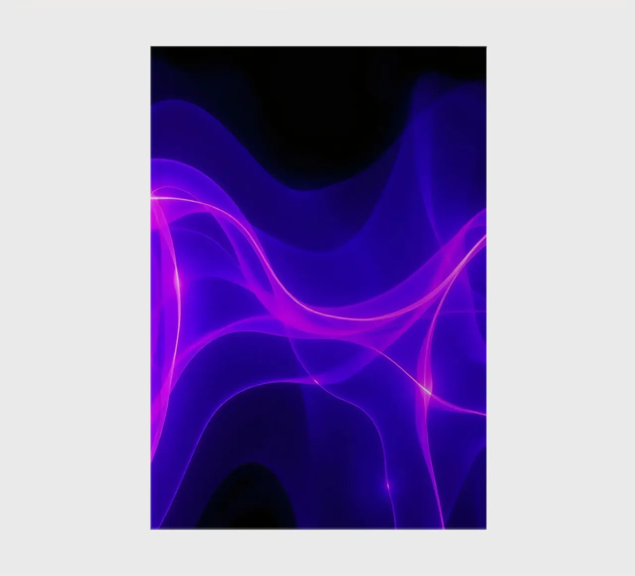 purple light waves create a mesmerizing abstract design notebook by DesignDoodle