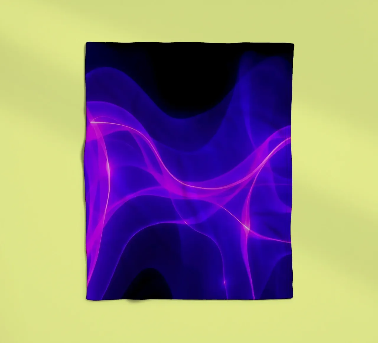 purple light waves create a mesmerizing abstract design fleece blanket by DesignDoodle