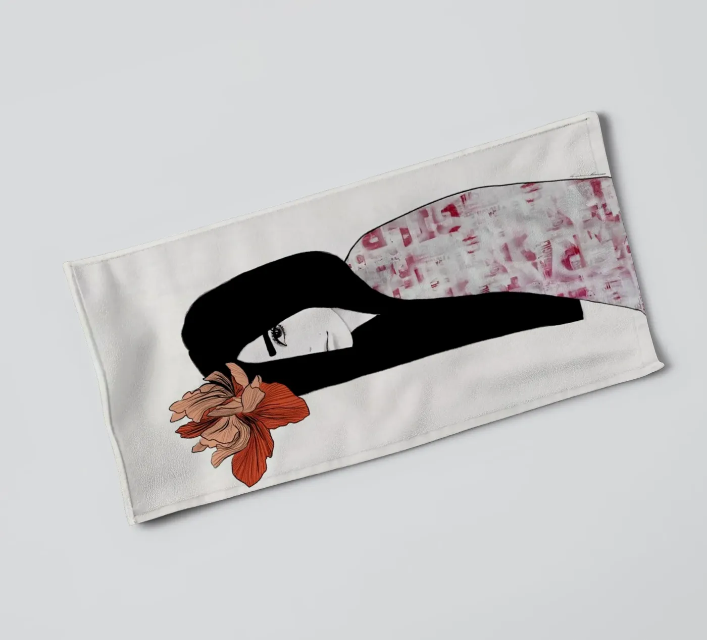 Iris towel by Ramona Russu