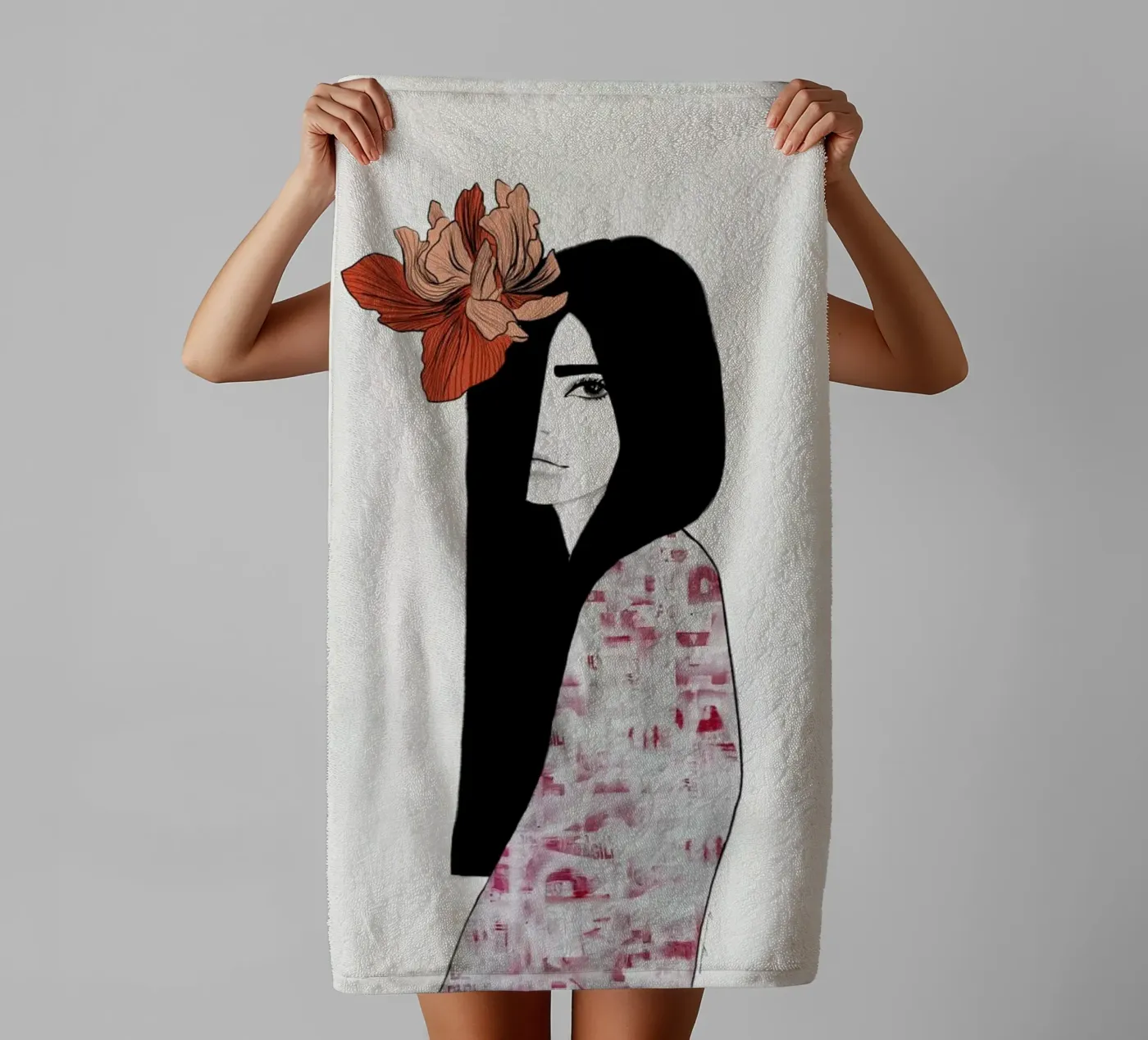 Iris towel by Ramona Russu