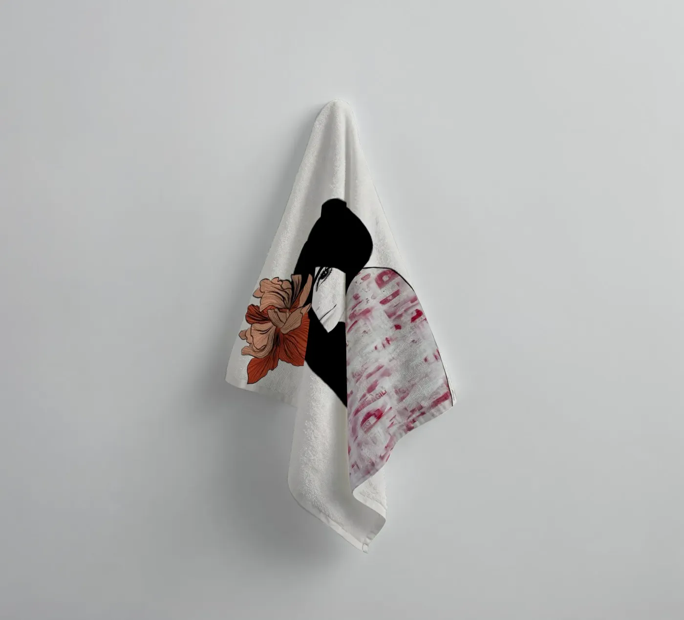 Iris towel by Ramona Russu