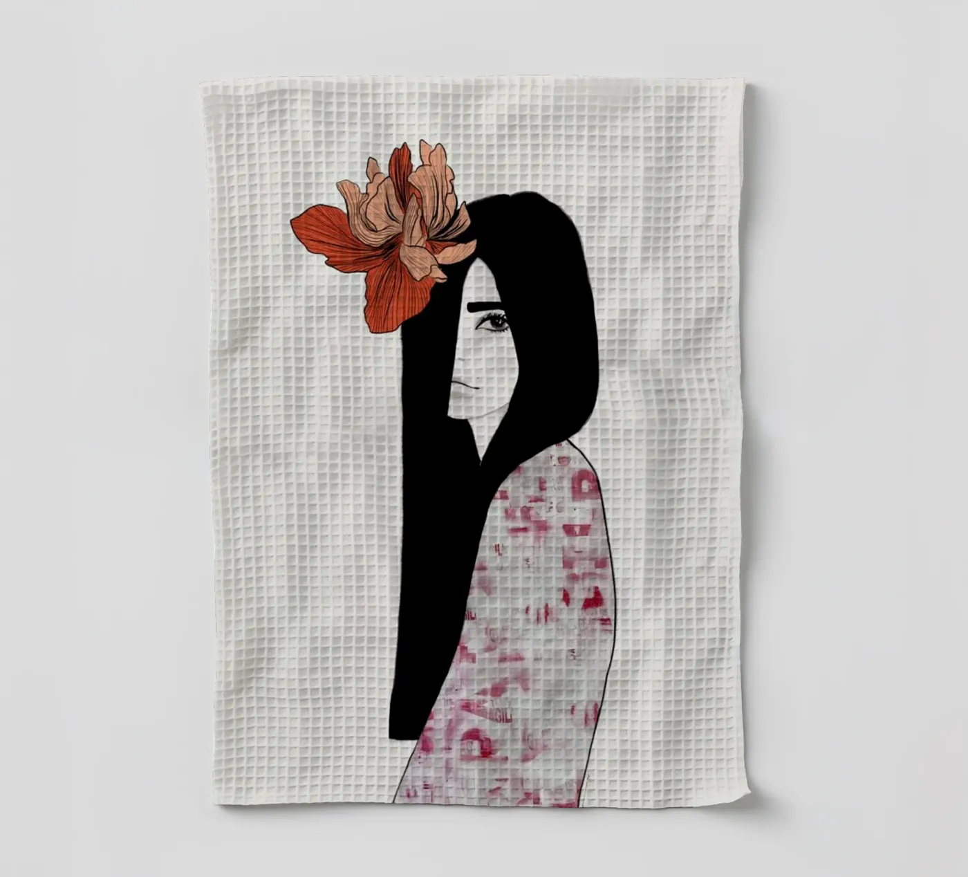Iris Geschirrtuch von Ramona Russu