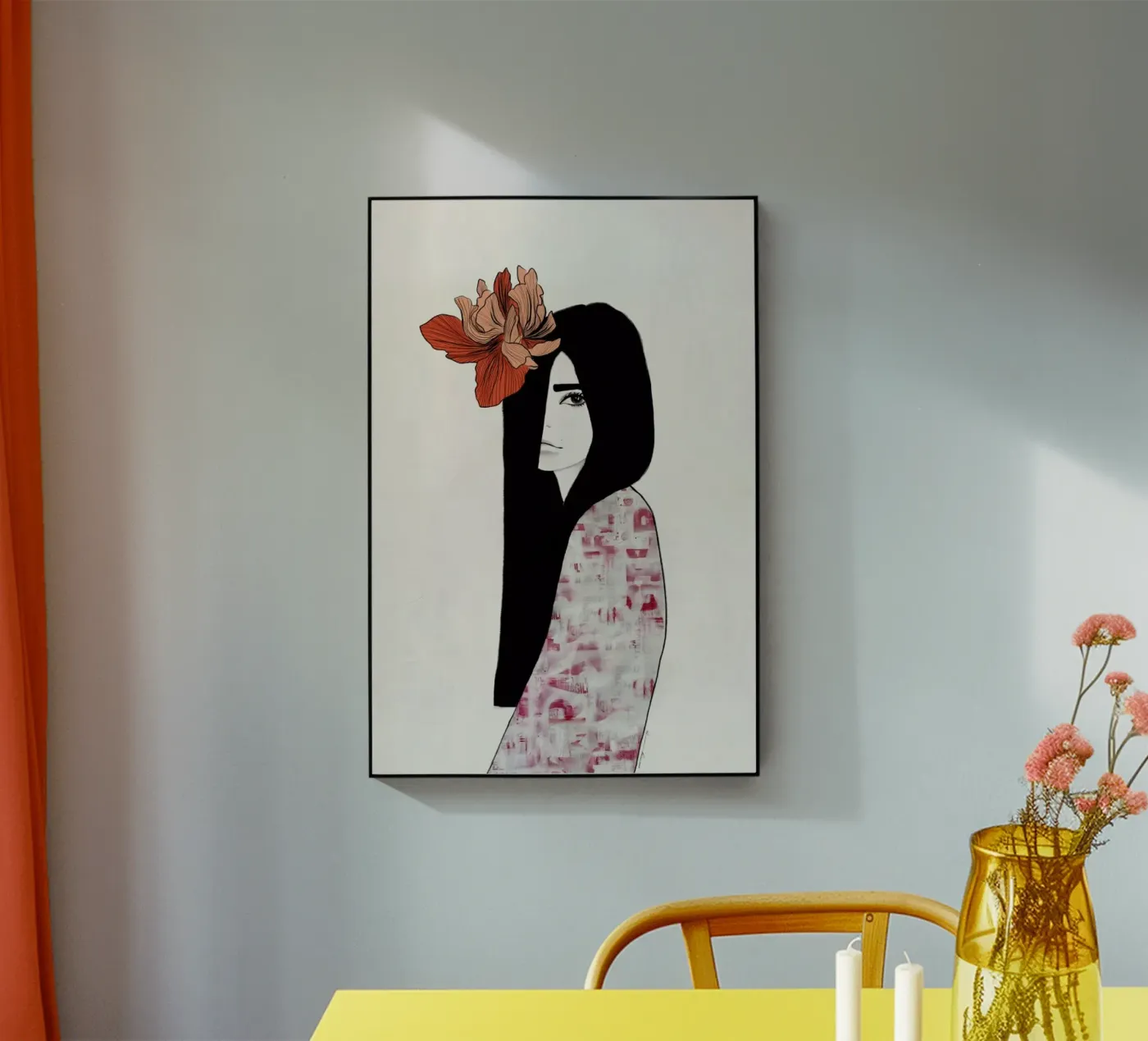 Iris Acryl-Glas von Ramona Russu