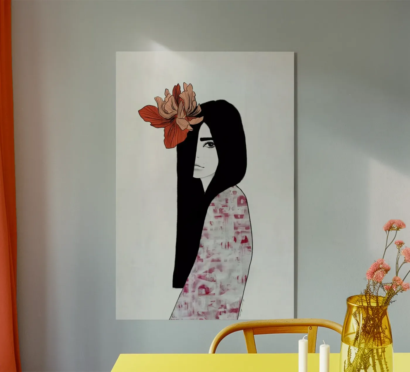 Iris Acryl-Glas von Ramona Russu