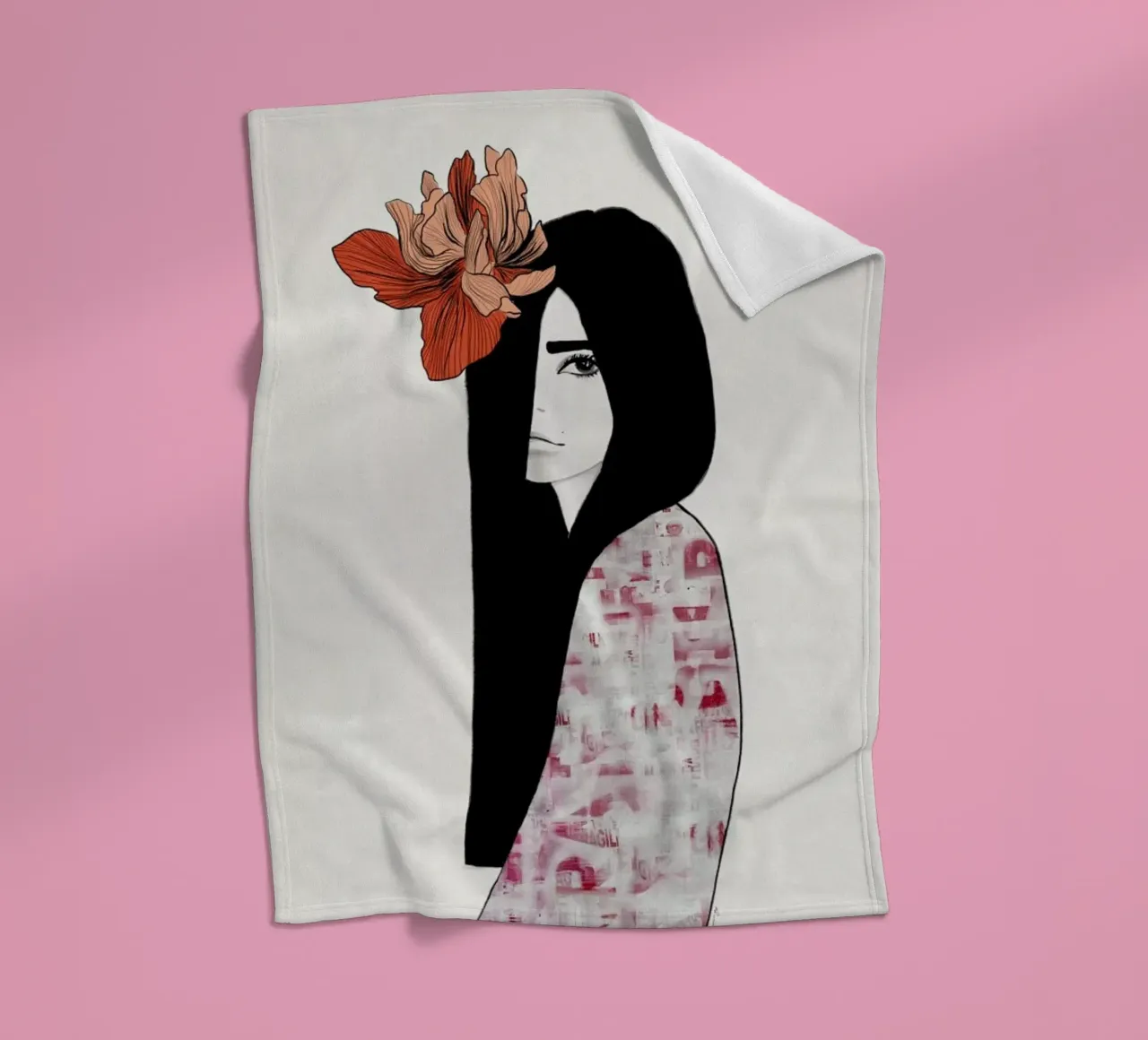 Iris Fleecedecke von Ramona Russu