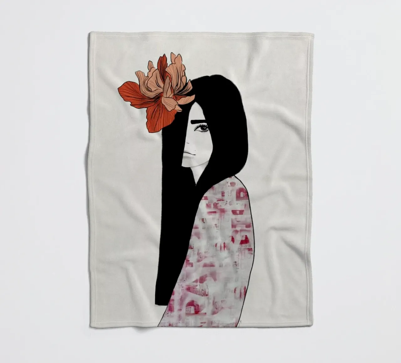 Iris Fleecedecke von Ramona Russu