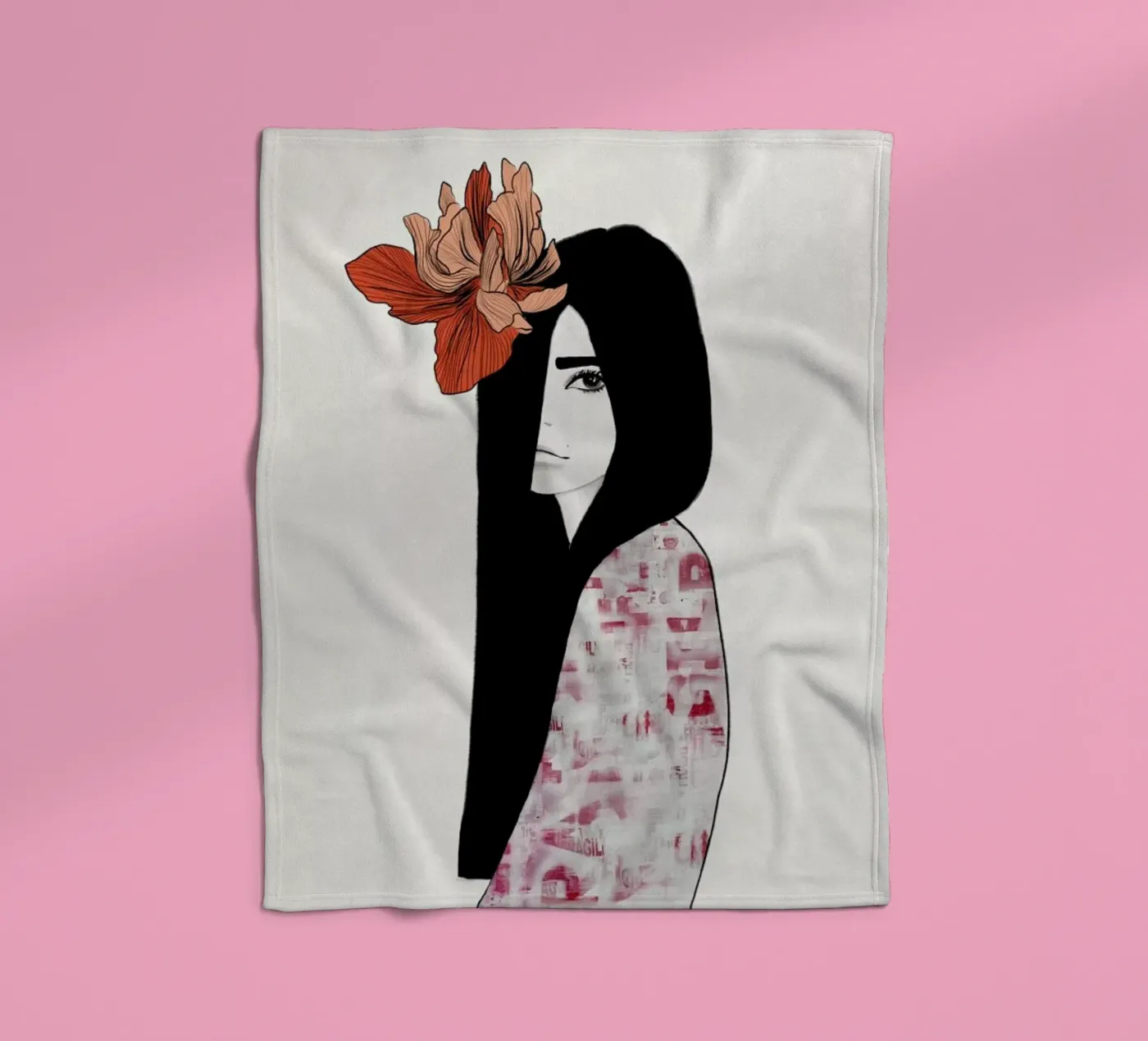 Iris Fleecedecke von Ramona Russu