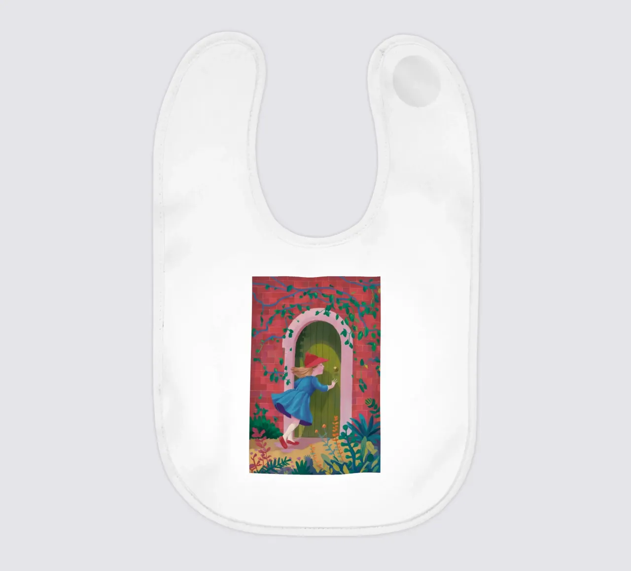 Geheime Gartenpassage Babylätzchen von Ivory Frame