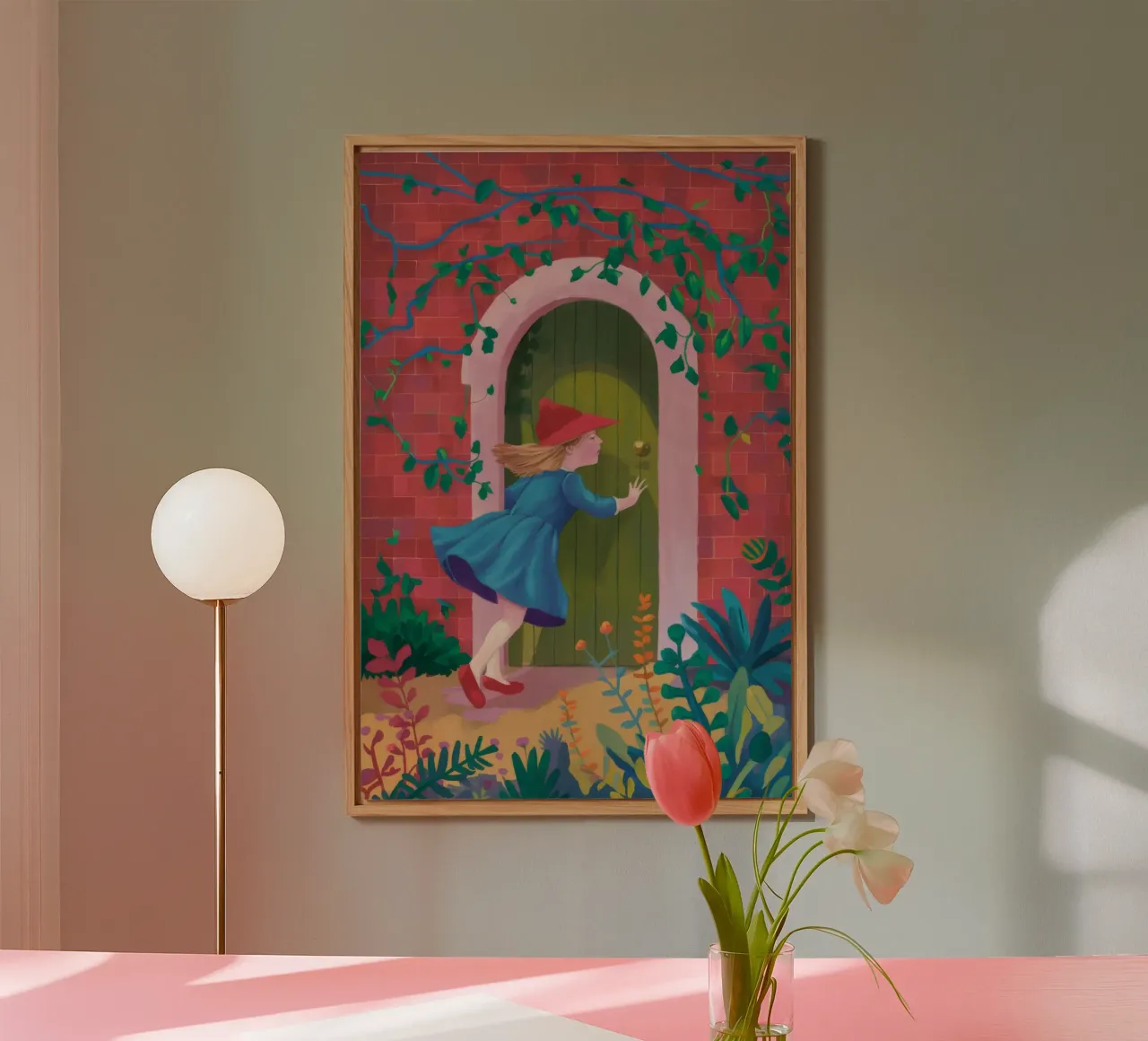 Secret Garden Passage forex-plaat van Ivory Frame