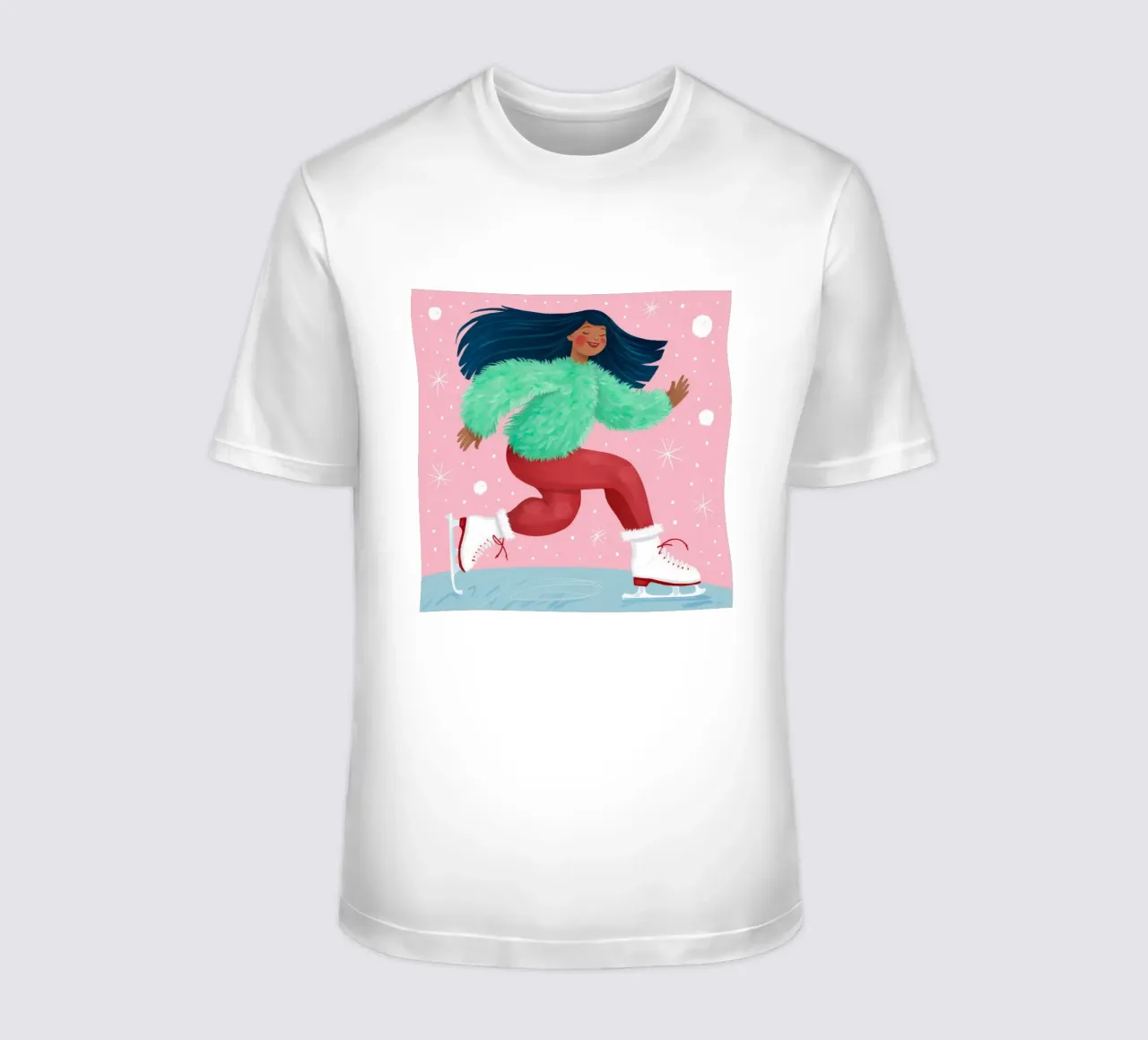 Scivolare con gioia in inverno t-shirt da Ivory Frame