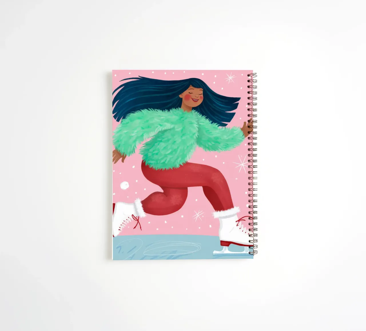 Winter Joyful Glide spiral notebook by Ivory Frame