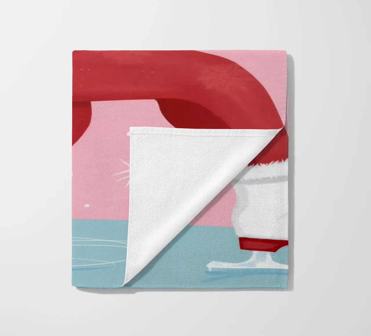 Scivolare con gioia in inverno telo mare da Ivory Frame