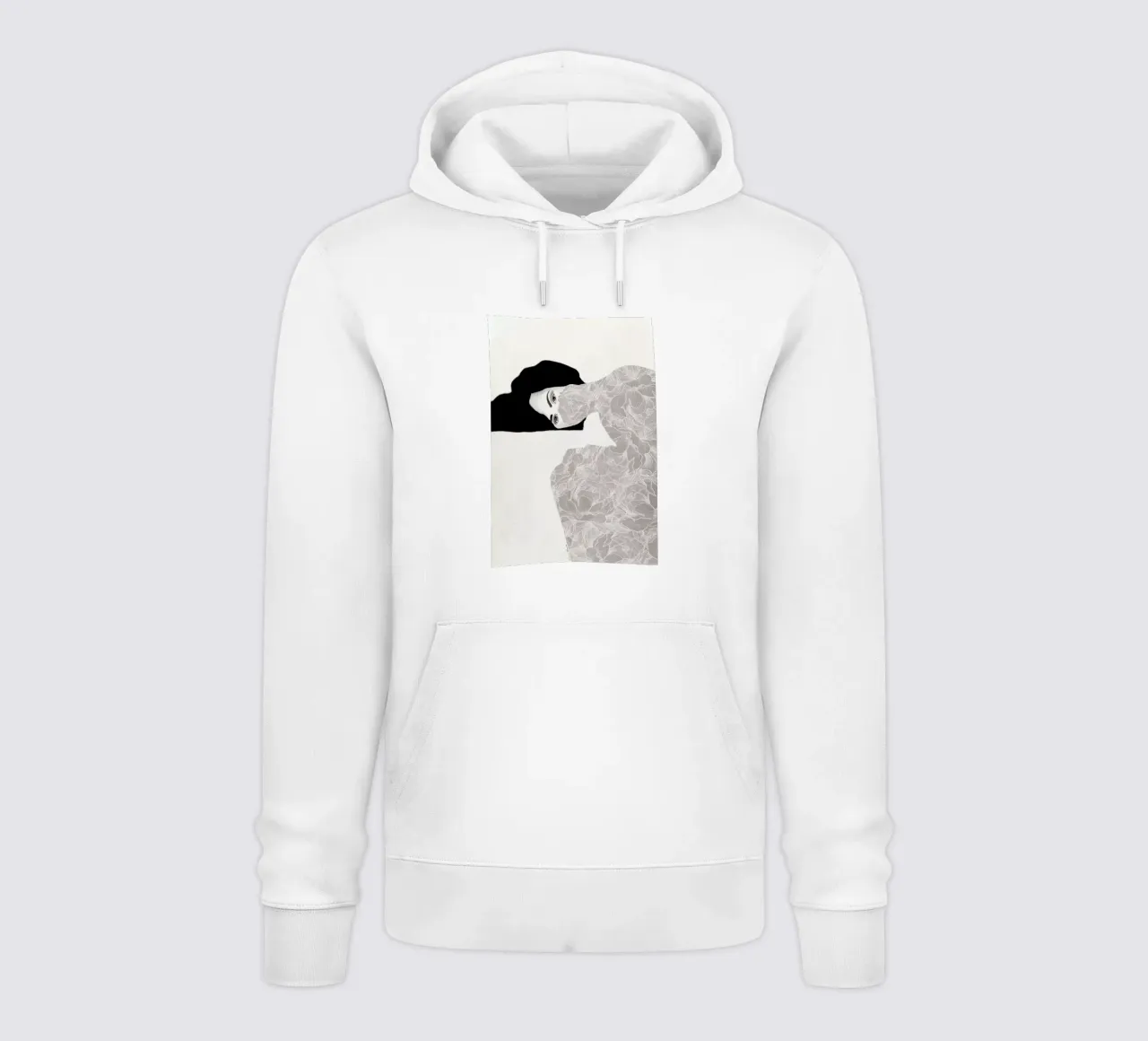 Peonies in Lockdown felpa con cappuccio da Ramona Russu