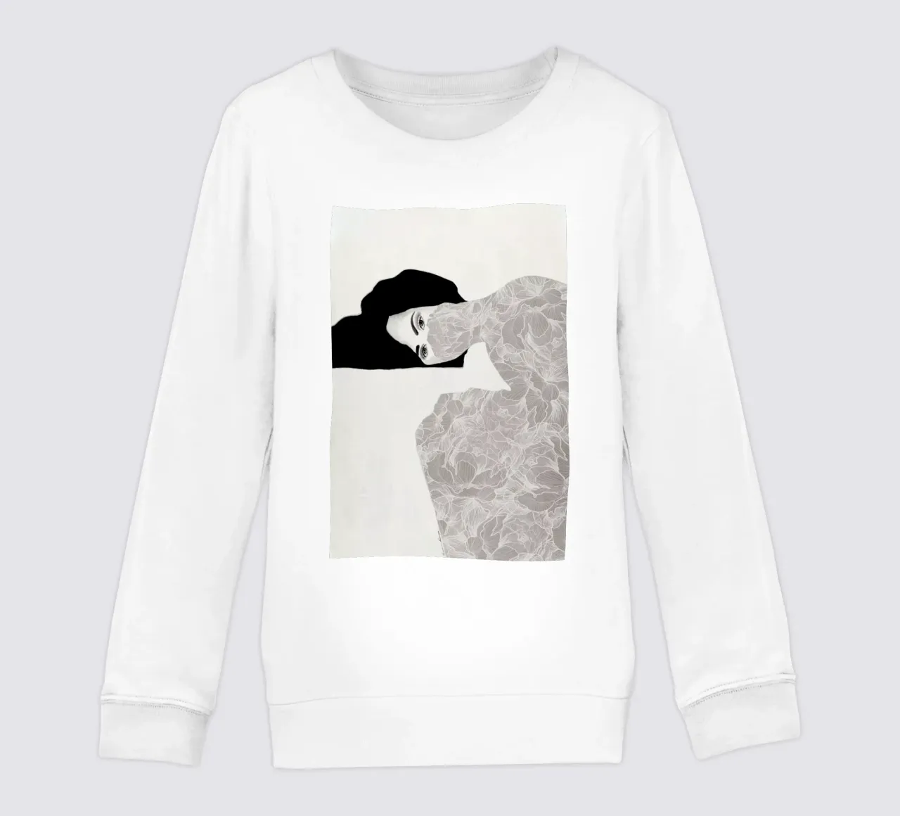 Peonies in Lockdown kids sweatshirt by Ramona Russu