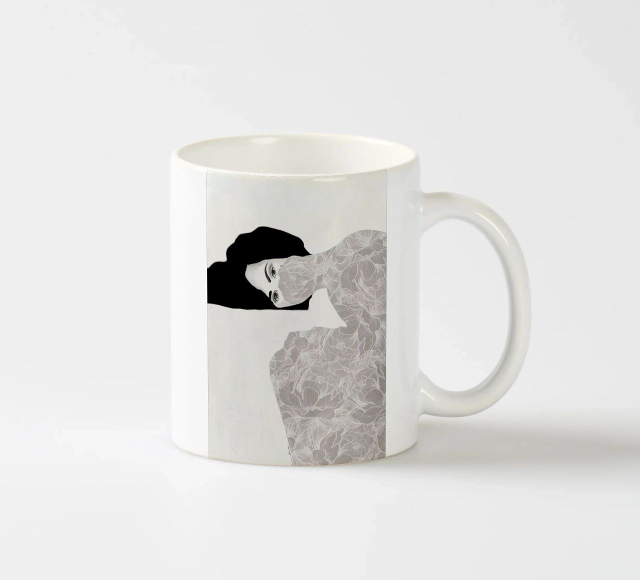 Peonies in Lockdown tazza in ceramica da Ramona Russu