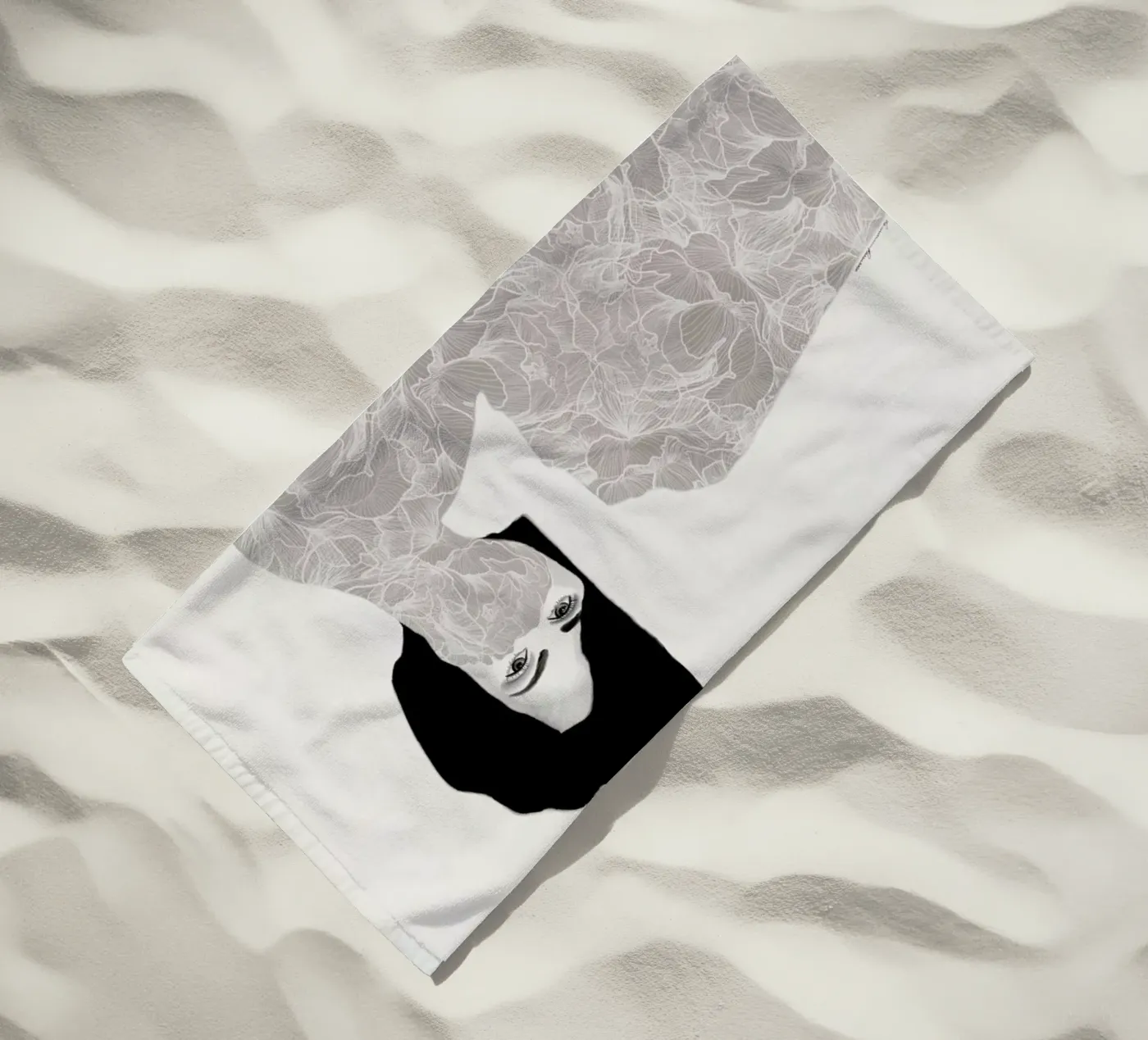 Peonies in Lockdown beach towel by Ramona Russu