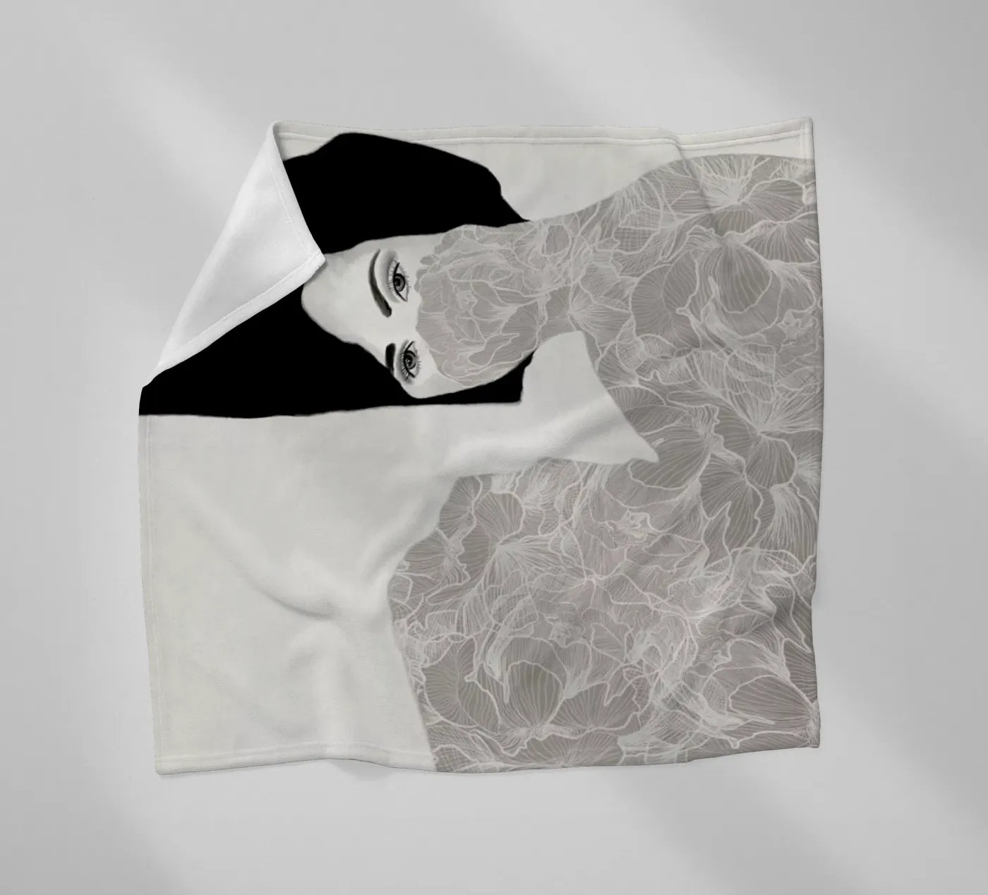 Peonies in Lockdown Fleecedecke von Ramona Russu