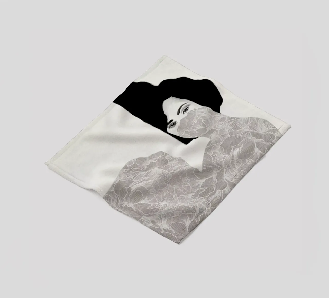 Peonies in Lockdown coperta in pile da Ramona Russu