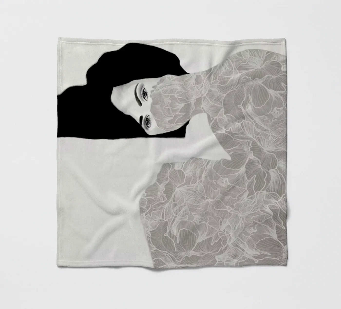 Peonies in Lockdown fleecedeken van Ramona Russu