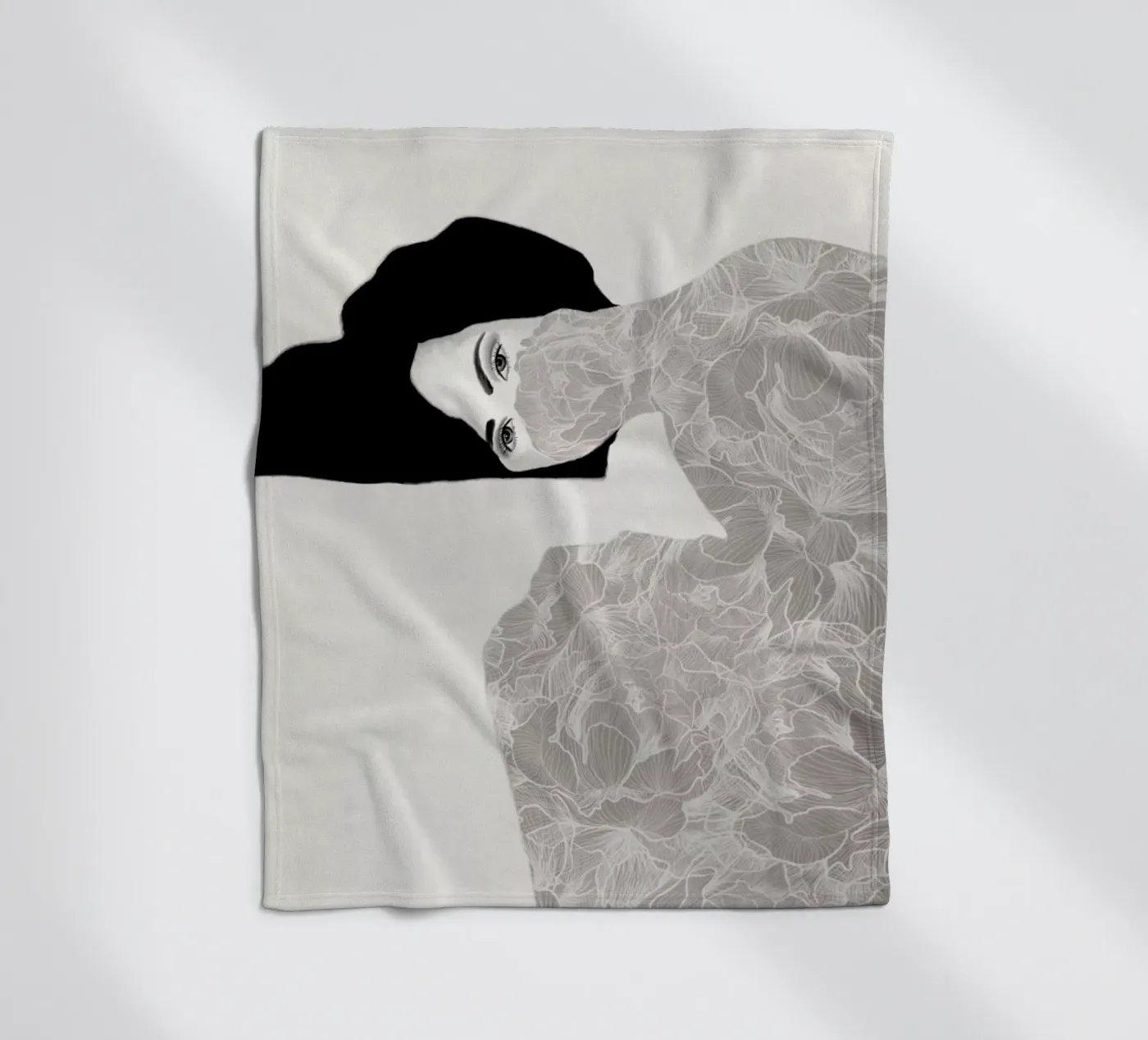 Peonies in Lockdown Fleecedecke von Ramona Russu