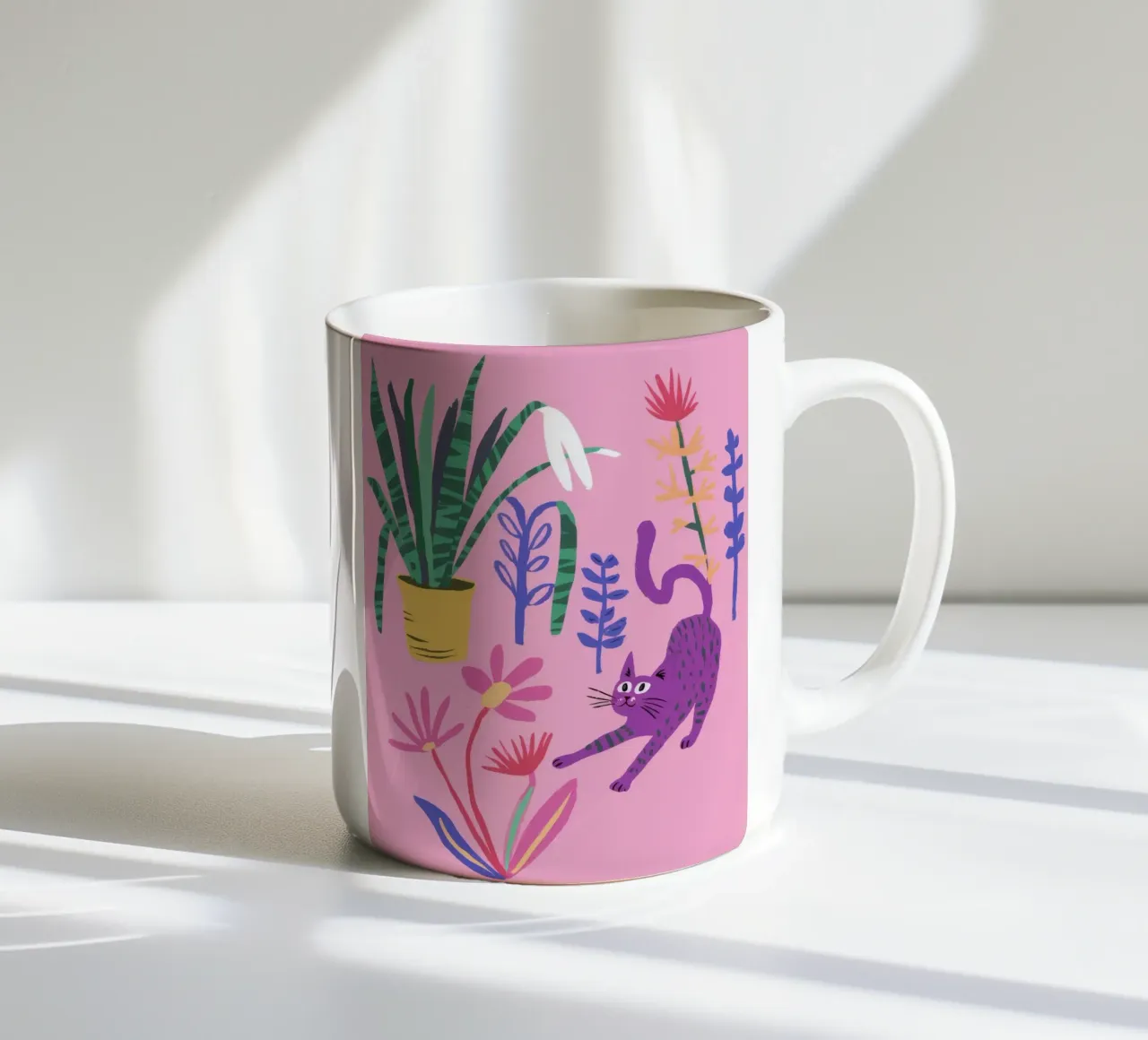 Grillige botanische elegantie keramische mok van Ivory Frame