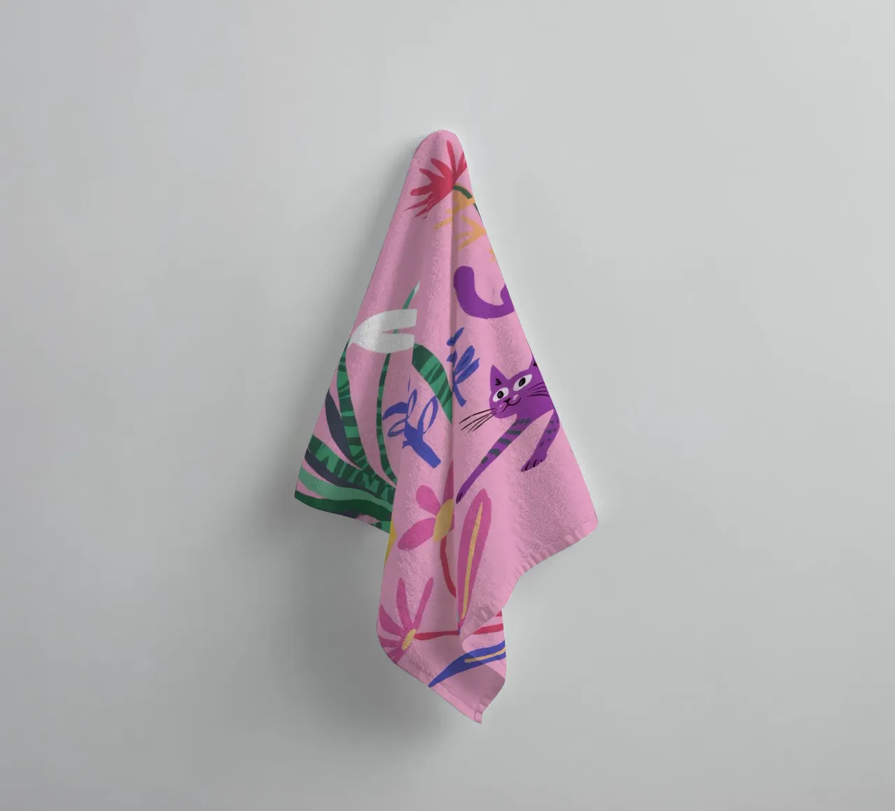 Whimsical Botanical Elegance towel by Ivory Frame