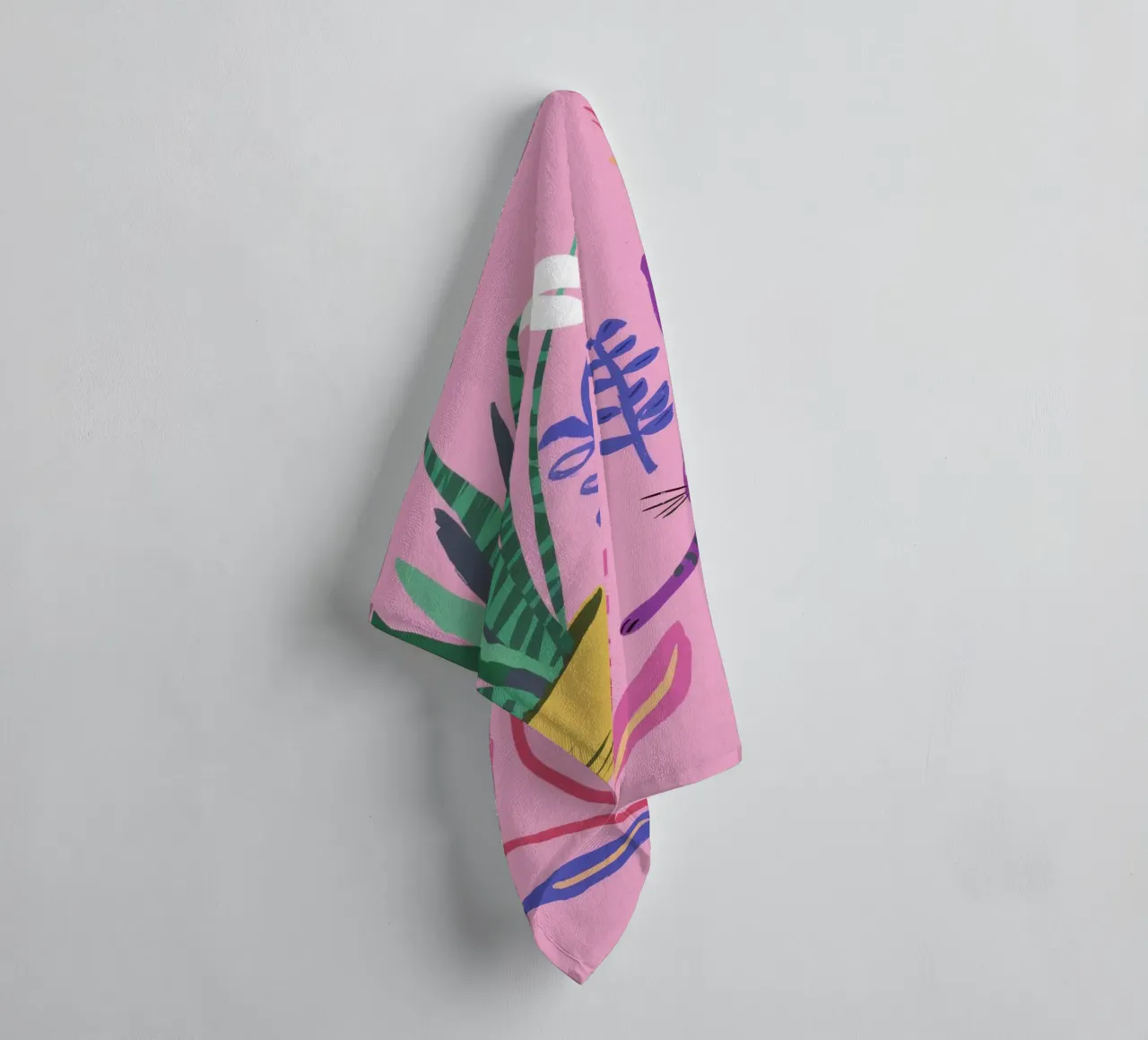 Whimsical Botanical Elegance towel by Ivory Frame