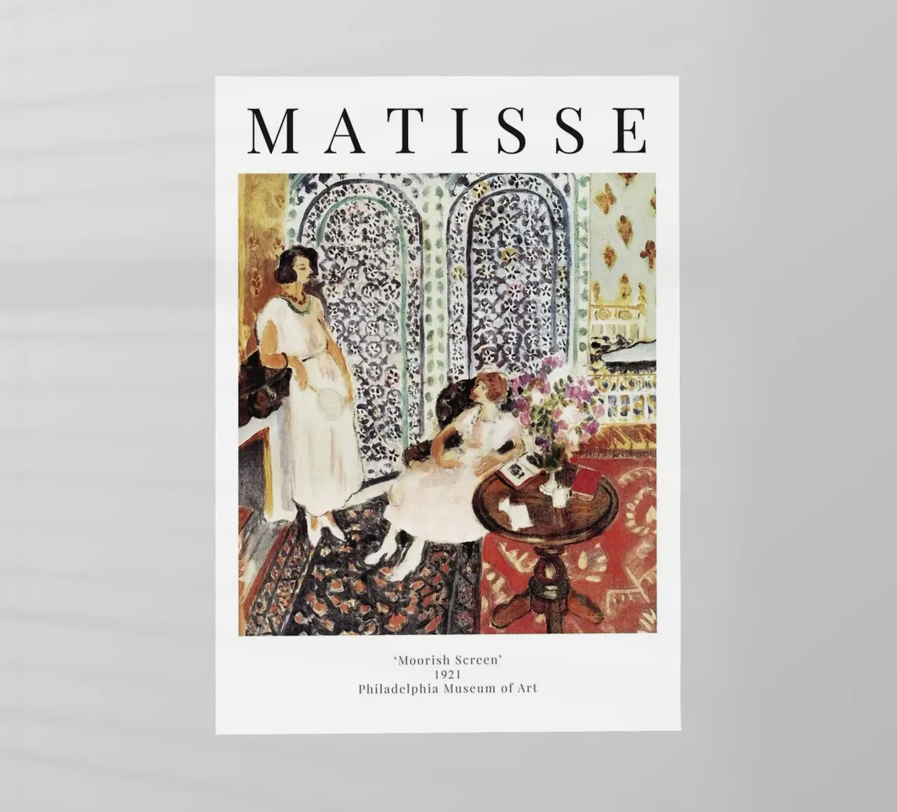 Henri Matisse - Paravento moresco - Mostra pellicola backlit da Perdana shop