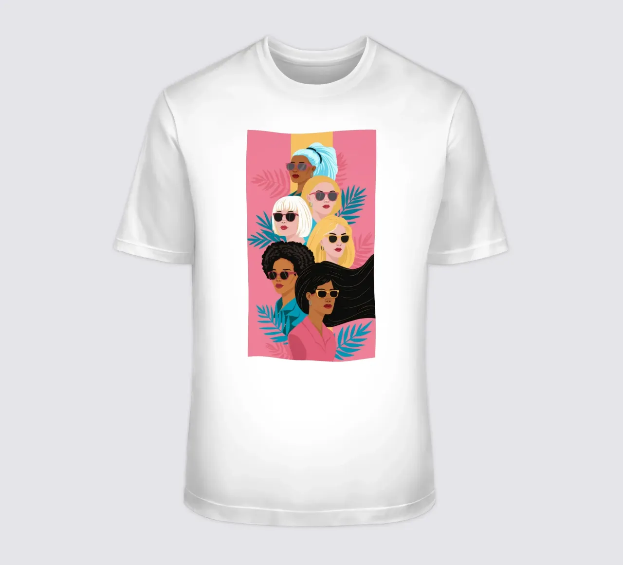 Armonía capilar diversa camiseta de Ivory Frame