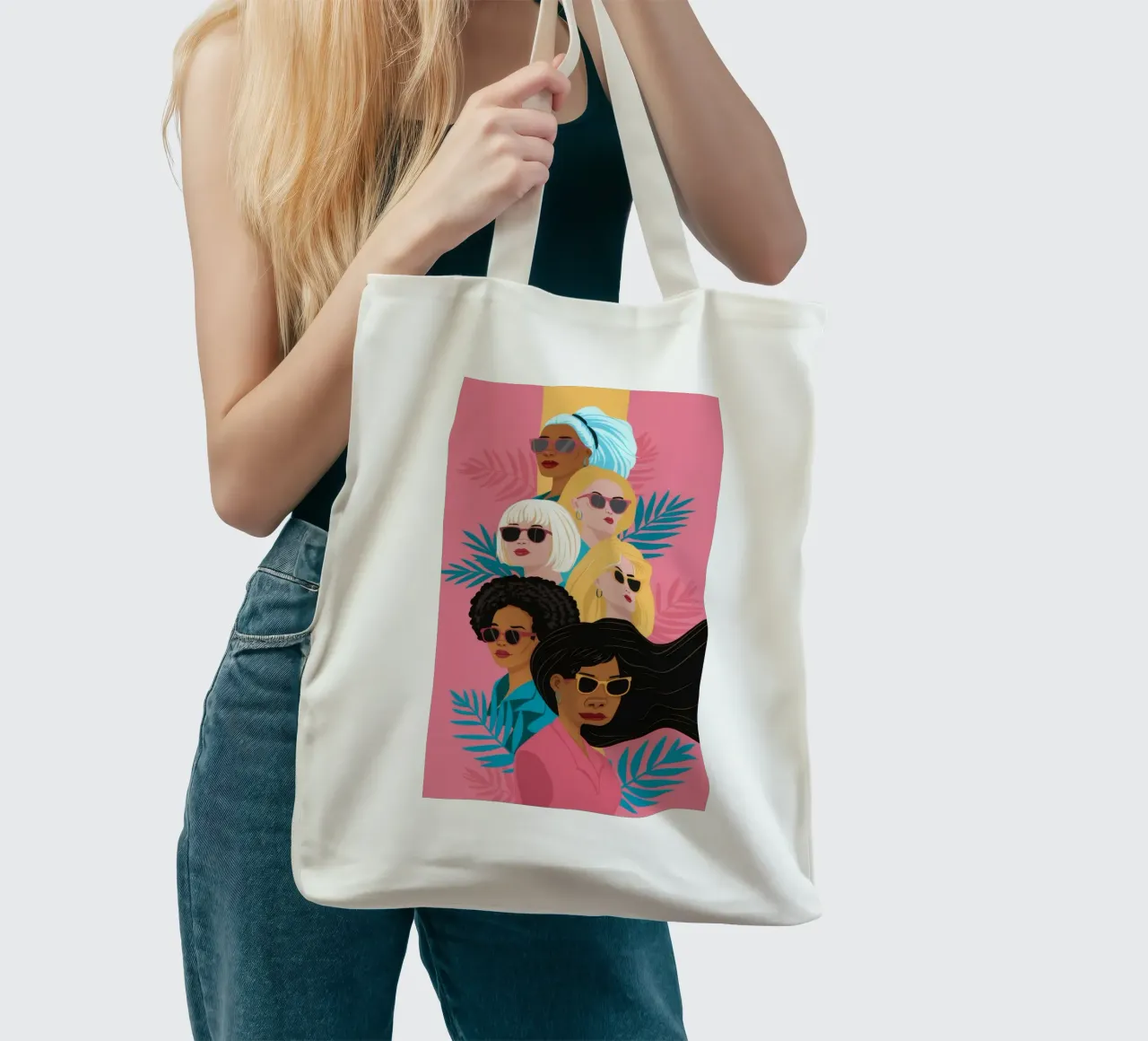 Armonía capilar diversa tote bag de Ivory Frame