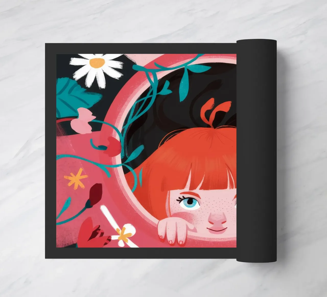 Curiosa meraviglia floreale zerbino da Ivory Frame