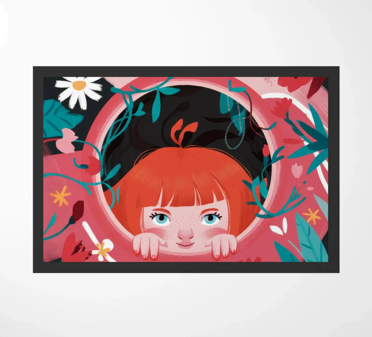 Curiosa meraviglia floreale zerbino da Ivory Frame