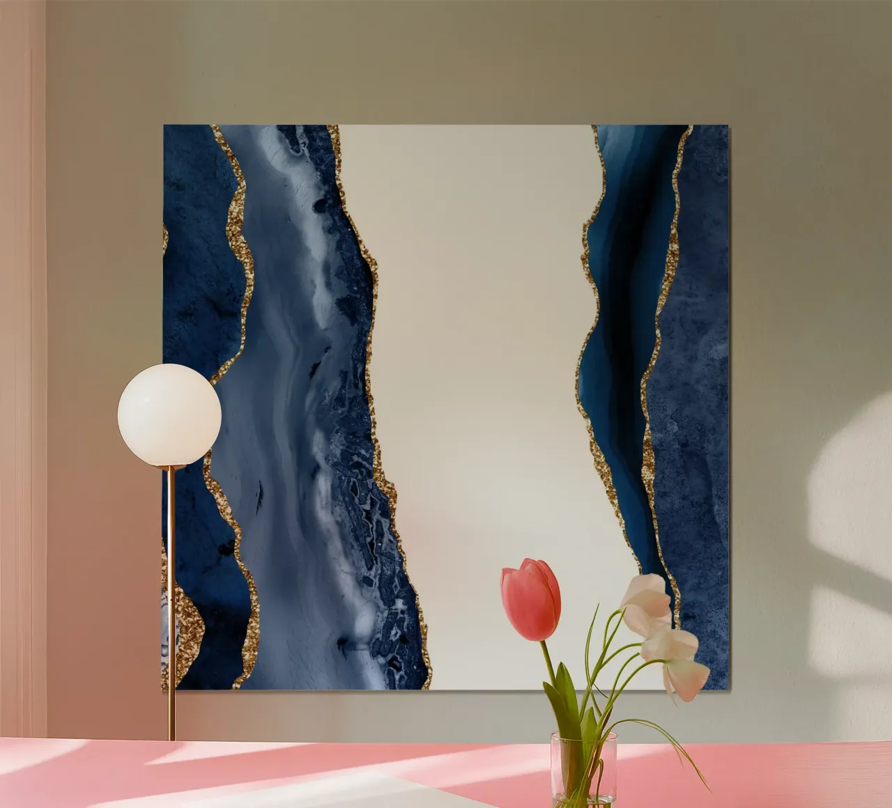 Texture agata marina e oro 28 poster da Gemstone Textures