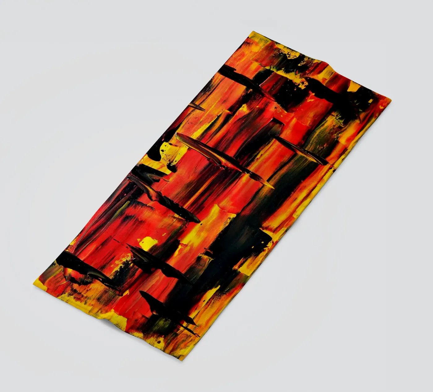 FIRE NIGHT telo mare da Thierry Vobmann Abstract painting