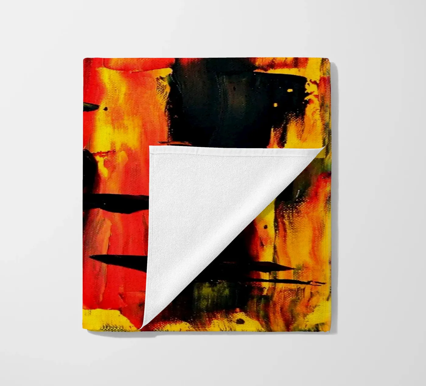 FIRE NIGHT telo mare da Thierry Vobmann Abstract painting