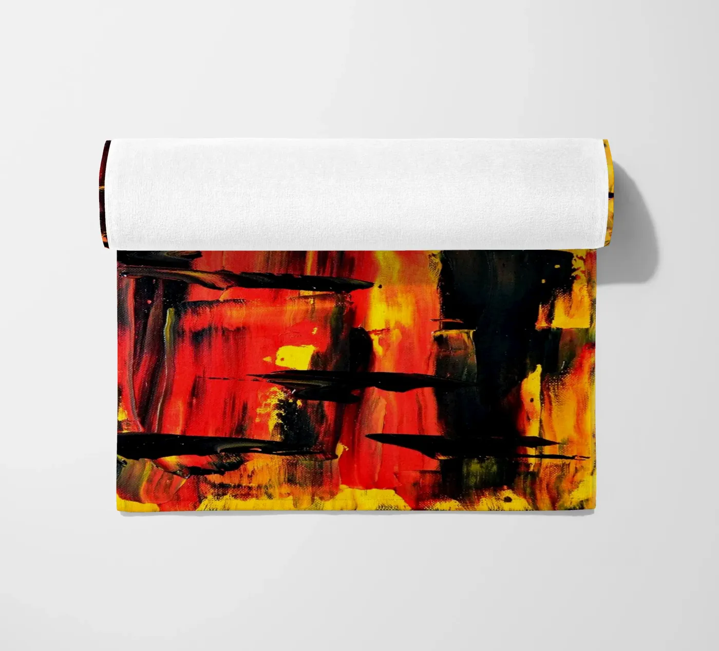 FIRE NIGHT telo mare da Thierry Vobmann Abstract painting