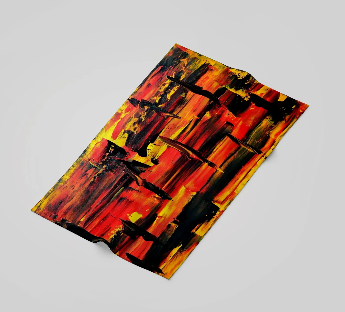 FIRE NIGHT telo mare da Thierry Vobmann Abstract painting