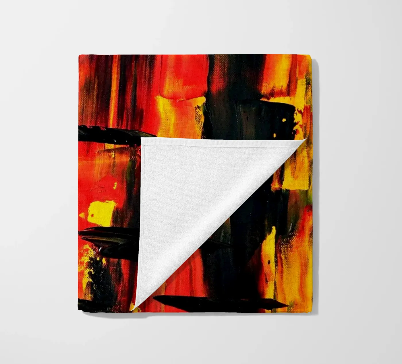 FIRE NIGHT telo mare da Thierry Vobmann Abstract painting